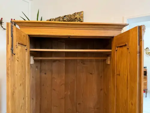 Gründerzeit Bauernschrank Bauernkasten Hallenschrank Weichholz G2135