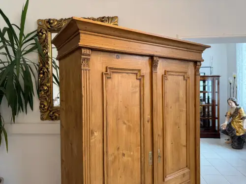 Gründerzeit Bauernschrank Bauernkasten Hallenschrank Weichholz G2135