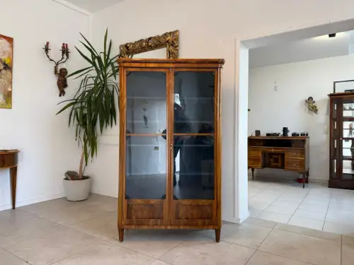 Originale Biedermeier Vitrine Bücherschrank Glasschrank G2145