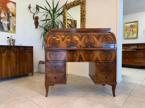 Sale Restaurierter Biedermeier Sekretär Schreibpult Nussholz G1968