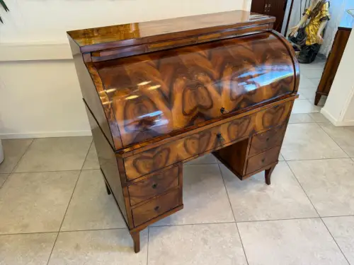 Sale Restaurierter Biedermeier Sekretär Schreibpult Nussholz G1968