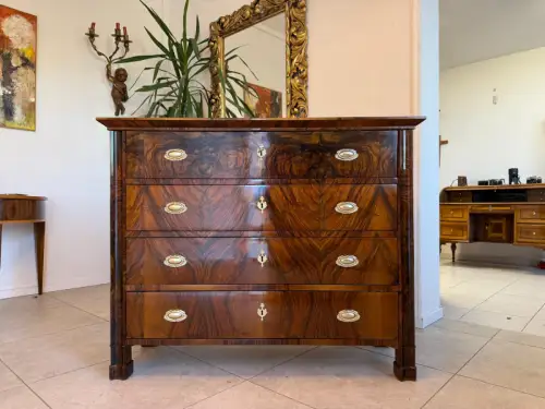 SALE Restaurierte Biedermeier Schreibkommode Nussholz Antiquität Antikmöbel G215