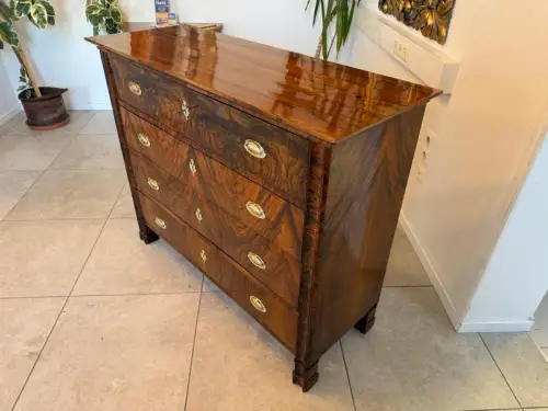 SALE Restaurierte Biedermeier Schreibkommode Nussholz Antiquität Antikmöbel G215