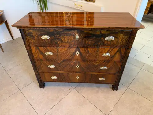 SALE Restaurierte Biedermeier Schreibkommode Nussholz Antiquität Antikmöbel G215