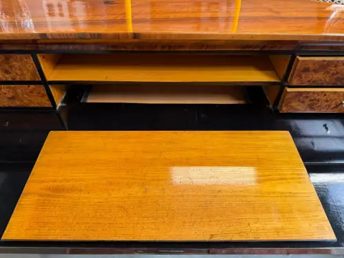 SALE Restaurierte Biedermeier Schreibkommode Nussholz Antiquität Antikmöbel G215