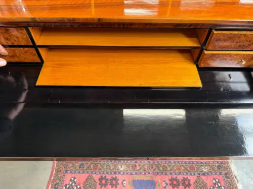 SALE Restaurierte Biedermeier Schreibkommode Nussholz Antiquität Antikmöbel G215