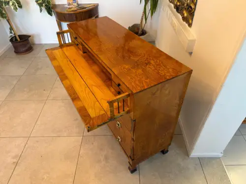 SALE Restaurierte Biedermeier Schreibkommode Eschenholz Antiquität Antikmöbel G2