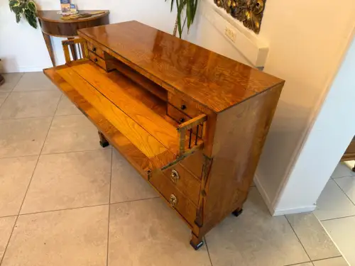 SALE Restaurierte Biedermeier Schreibkommode Eschenholz Antiquität Antikmöbel G2