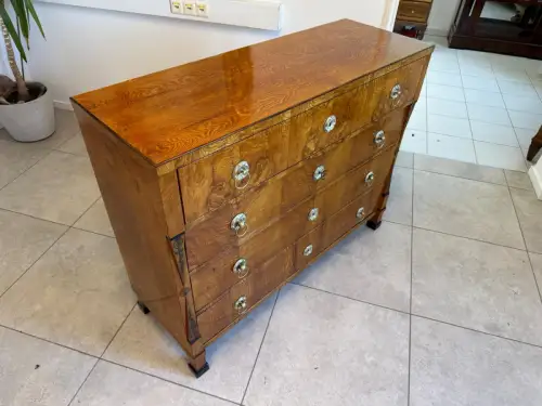 SALE Restaurierte Biedermeier Schreibkommode Eschenholz Antiquität Antikmöbel G2