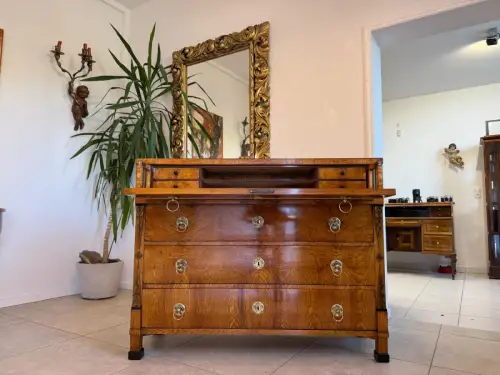 SALE Restaurierte Biedermeier Schreibkommode Eschenholz Antiquität Antikmöbel G2
