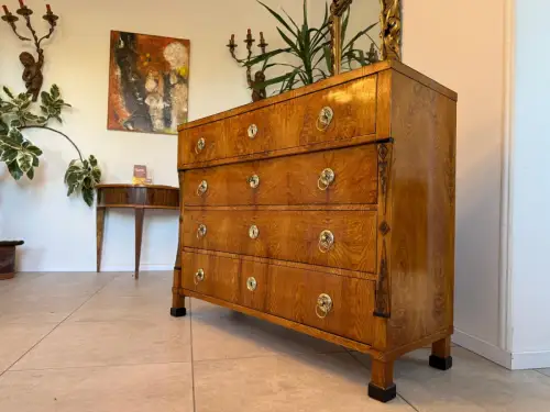 SALE Restaurierte Biedermeier Schreibkommode Eschenholz Antiquität Antikmöbel G2