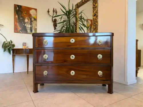SALE Restaurierte Biedermeier Schreibkommode Nussholz Antiquität Antikmöbel G215