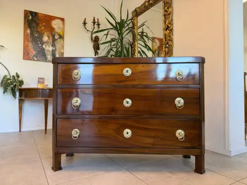SALE Restaurierte Biedermeier Schreibkommode Nussholz Antiquität Antikmöbel G215