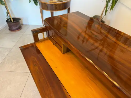 SALE Restaurierte Biedermeier Schreibkommode Nussholz Antiquität Antikmöbel G215