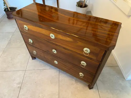 SALE Restaurierte Biedermeier Schreibkommode Nussholz Antiquität Antikmöbel G215
