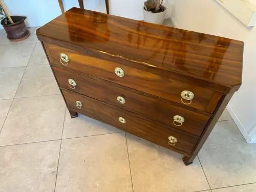 SALE Restaurierte Biedermeier Schreibkommode Nussholz Antiquität Antikmöbel G215