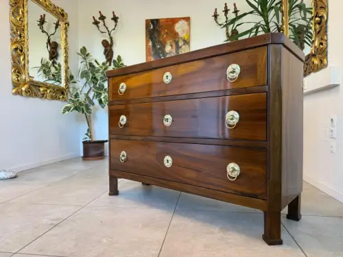 SALE Restaurierte Biedermeier Schreibkommode Nussholz Antiquität Antikmöbel G215