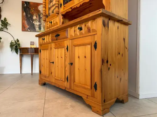 Zirbenholz Kredenz Butzenglas Küchenschrank G2174