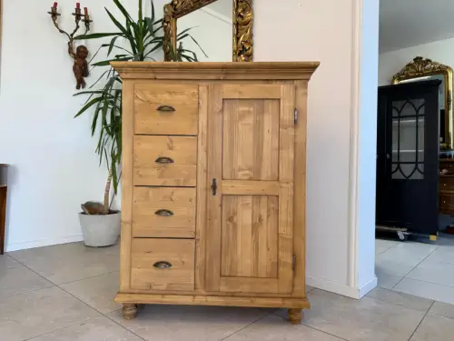Brotschrank Almerschrank Speiskasten Bauernkasten Naturholzschrank  G2178