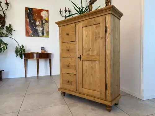 Brotschrank Almerschrank Speiskasten Bauernkasten Naturholzschrank  G2177
