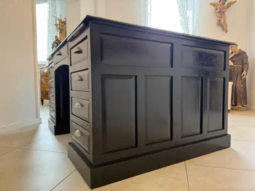Sale Jugendstil Schreibtisch Schwarz Partnerdesk Partnerschreibtisch G2171