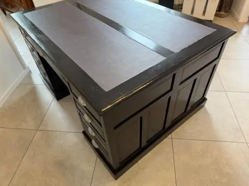 Sale Jugendstil Schreibtisch Schwarz Partnerdesk Partnerschreibtisch G2171