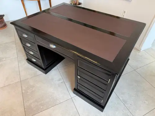 Sale Jugendstil Schreibtisch Schwarz Partnerdesk Partnerschreibtisch G2171