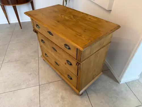 Restaurierte Gründerzeit 3 Laden  Kommode Weichholz Antik  G2205