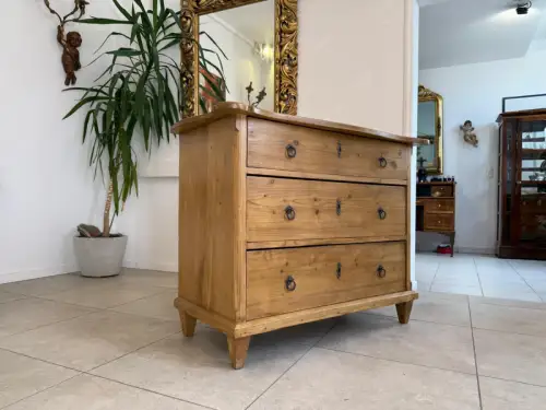 Restaurierte Gründerzeit 3 Laden  Kommode Weichholz Antik  G2204