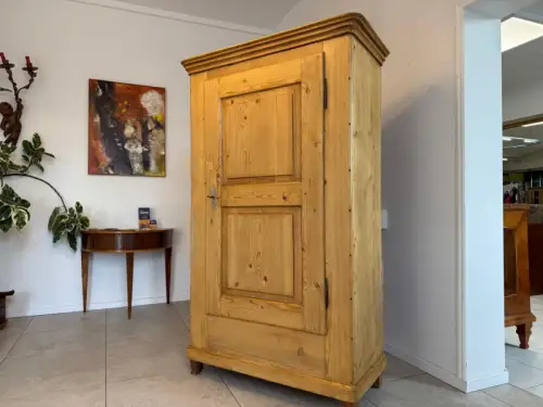 Restaurierter Biedermeier Bauernschrank Naturholzschrank G2207