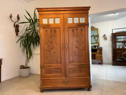 Sale Originaler Jugendstil Kleiderschrank Kasten Antiquität G2208