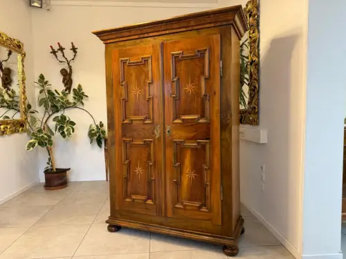 Prachtvoller Barockschrank Bauernschrank Antik Authentisch G2223
