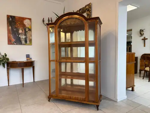 SALE Originale Spätbiedermeier Vitrine Bücherschrank Sammlervitrine Antiquität G