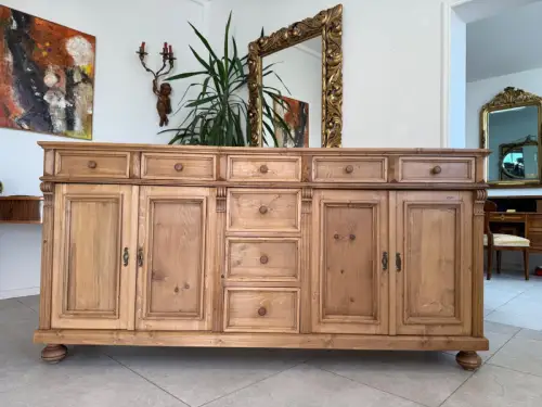 Massiver Apothekenschrank 8 Ladenkommode Ladenschrank G2291