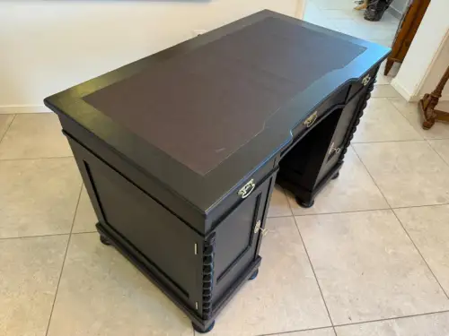 Restaurierter Jugendstil Schreibtisch Sekretär Freisteher Originalstück G2275