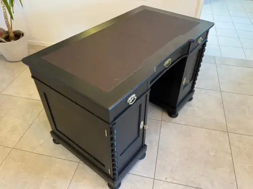 Restaurierter Jugendstil Schreibtisch Sekretär Freisteher Originalstück G2275