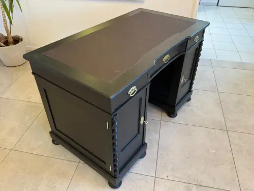 Restaurierter Jugendstil Schreibtisch Sekretär Freisteher Originalstück G2275