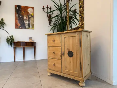 Uriger Biedermeier  Brotschrank Almerschrank Vorratskasten Kasten Antik G2300