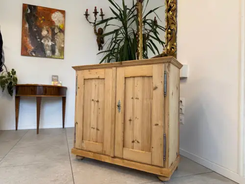 Bäuerliche Anrichte Sideboard Kommode Original Fichtenholz Weichholz G2297