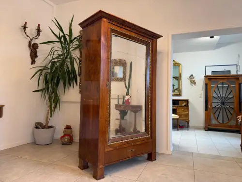SALE Restaurierter Biedermeier Schrank Spiegelschrank Antiquität G2309