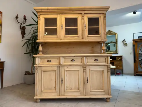 Gründerzeit Naturholschrank Küchenbuffet Küchenschrank Küchenkredenz G2307