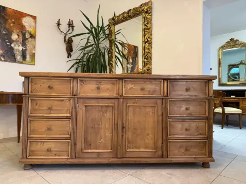 10 Altholz Ladenkommode Ladenschrank Apothekerschrank Weichholz Antik G2319