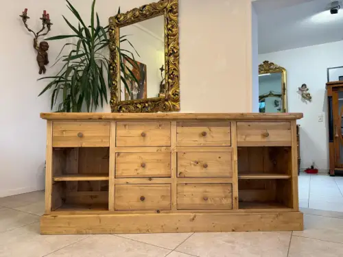 Altholz Ladenkommode Ladenschrank Apothekerschrank Weichholz Antik G2316