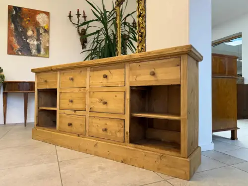 Altholz Ladenkommode Ladenschrank Apothekerschrank Weichholz Antik G2316