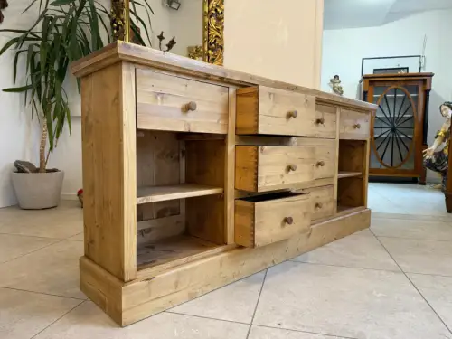 Altholz Ladenkommode Ladenschrank Apothekerschrank Weichholz Antik G2316