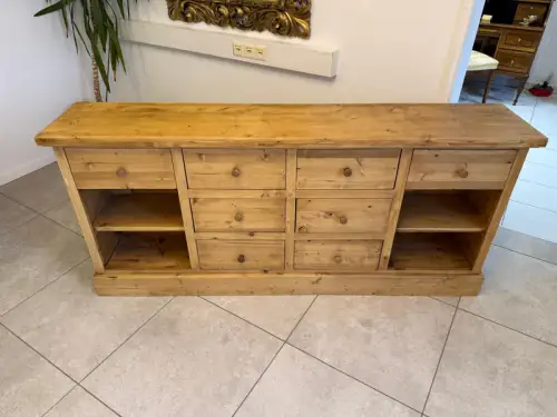 Altholz Ladenkommode Ladenschrank Apothekerschrank Weichholz Antik G2316