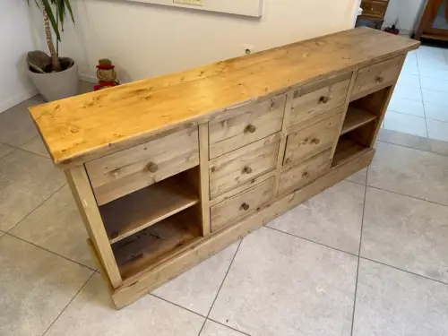 Altholz Ladenkommode Ladenschrank Apothekerschrank Weichholz Antik G2316