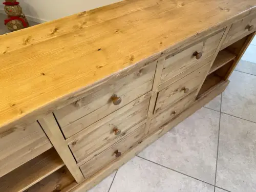 Altholz Ladenkommode Ladenschrank Apothekerschrank Weichholz Antik G2316