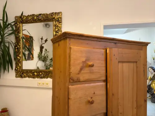 Uriger Biedermeier Brotschrank Almerschrank Speiskasten Bauernkasten G2328