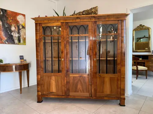 SALE Restaurierte Biedermeier Vitrine Bücherschrank ANTIQUITÄT G2348